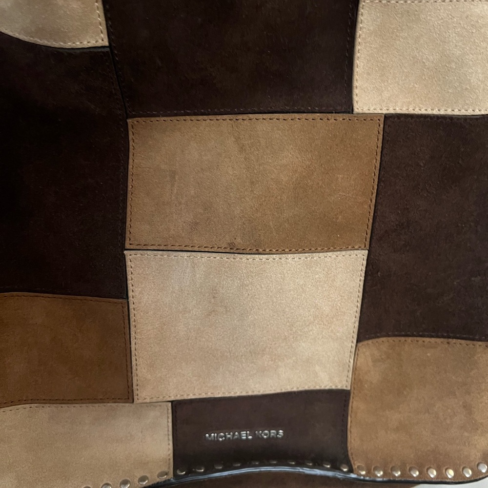 Patchwork Leather Shoulder Bag - image 5